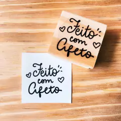 Carimbo Feito com Afeto (Cod 1209)