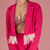 Blazer Cropped Plume - Rosa Pink - Victória Facó
