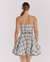 Vestido Catherine - tweed preto e branco - Victória Facó