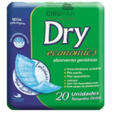 Absorvente Geriátrico 10x20 c/20 - Dry Economics
