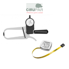 Kit Adipometro Cientifico Tradicional / Trena Antropométrica / Maleta - Cescorf