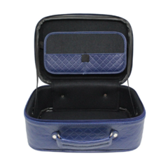 Maleta Couro Sint Matelassê Azul M 634114 Pinton - comprar online