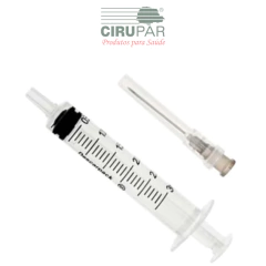 Seringa com agulha 25x0,7 LS Descarpack kit com 10 un