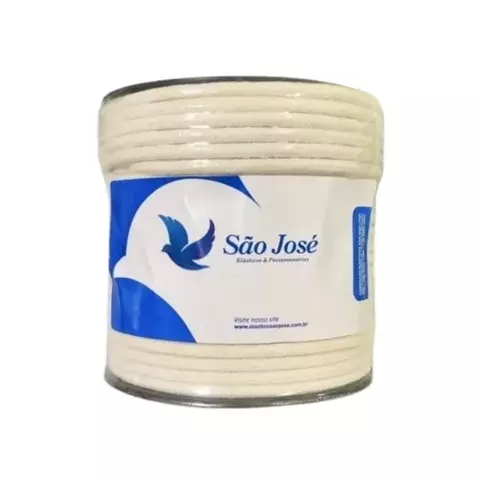Cordão Trançado De Algodão Cru 5mm / 50m - São José