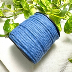 Cordão Colorido 100% Algodão - Azul Jeans 4MM - comprar online