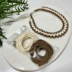 Kit para Colar Nó Quadrado em Macramê! - Fibra Estúdio | Materiais para Macramê