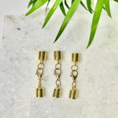 Conjunto Montado Terminais para Colar - Dourado METAL ZAMAC - loja online