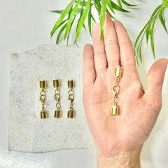 Conjunto Montado Terminais para Colar - Dourado METAL ZAMAC na internet