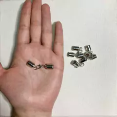 Conjunto montado terminais para colar - Prata Pequeno na internet