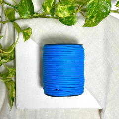 Cordão Colorido 4mm (50m) São José - AZUL - Fibra Estúdio | Materiais para Macramê