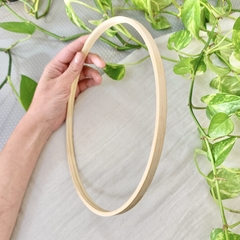 Aro De Madeira - 25 Cm De Diâmetro - Fibra Estúdio | Materiais para Macramê