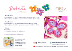 Imagem do Kit Live Borboletas ROSA - aula no YouTube!