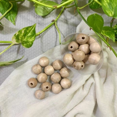 Conjunto com 10 Bolinhas de Madeira - Natural na internet