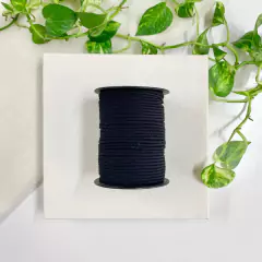 Cordão Trançado De Algodão Preto 3mm / 50m - São José - comprar online