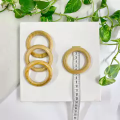 Kit 4 Argolas de madeira - 7cm de diâmetro na internet