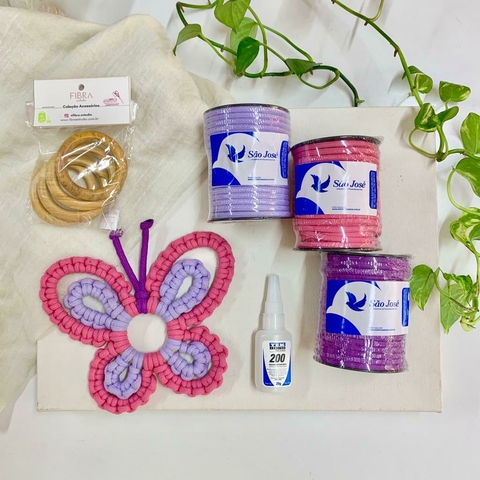 Kit Live Borboletas ROSA - aula no YouTube!
