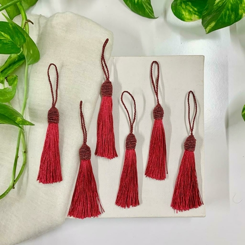 Pingente de Franja Vermelho