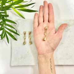 Conjunto Montado Terminais para Colar - Dourado Pequeno METAL ZAMAC na internet