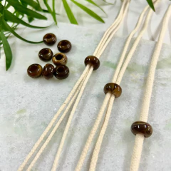 Conta Resina Redonda Achatada Café - Entremeio - loja online