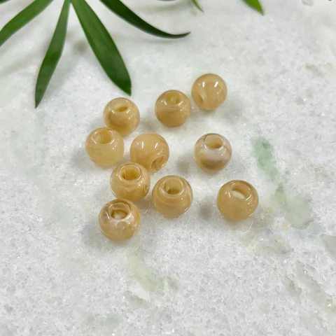 Conta Resina Redonda Nude - Pequena - comprar online