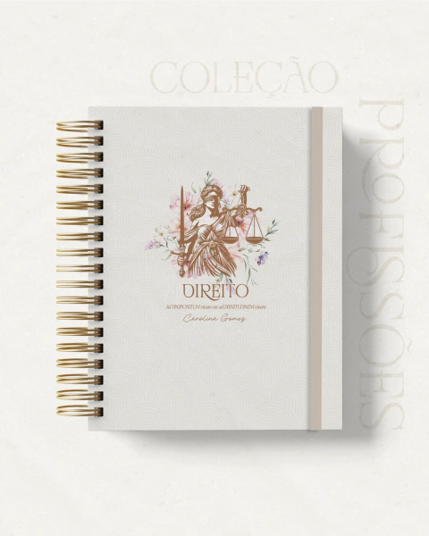 Caderno de Arame Fixo - Profissões Direito 1