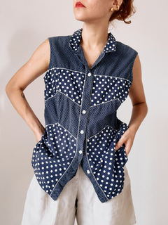blusa trio poá - M - comprar online
