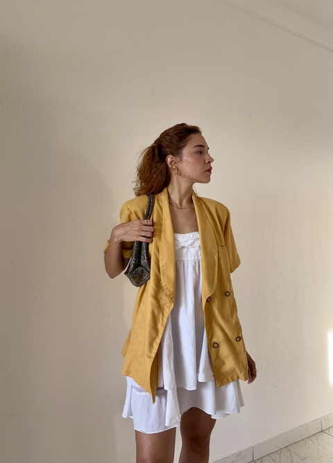 blazer vintage ocre - g - comprar online