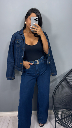 Jaqueta Jeans Lavagem Escura - loja online