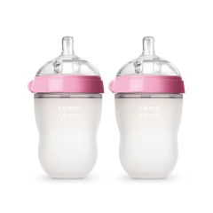Pack x 2 Mamaderas COMOTOMO 250 ml rosa