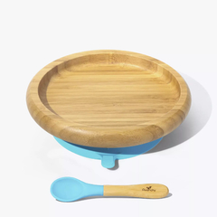 Plato para bebé AVANCHY De Bambú Y Silicona + Cuchara - comprar online