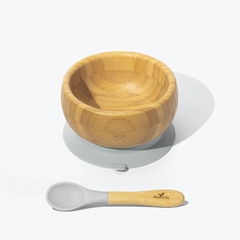 Bowl para bebé AVANCHY De Bambú Y Silicona + Cuchara - CHILA Baby Store