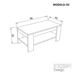 MESA RATONA NORDICA MODERNA MELAMINA ESCANDINAVA R5 - comprar online