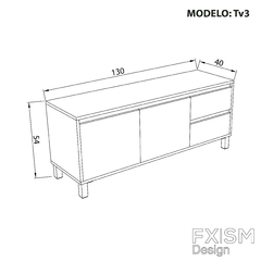 Mueble Tv Rack Nordico Escandinavo Modular Moderno Tv3 en internet