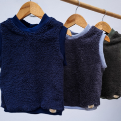 Chaleco Teddy Azul
