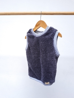 Chaleco Teddy Gris topo
