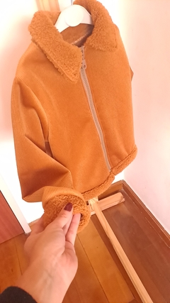 Chaqueta de corderoy con corderito Marron - tienda online