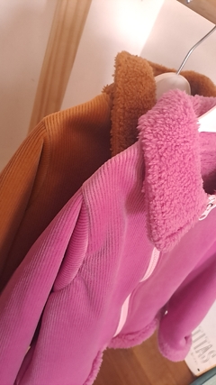 Chaqueta de corderoy con corderito Fucsia - Grekos