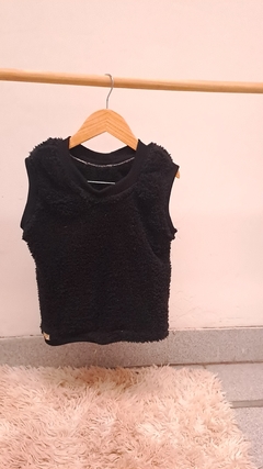 Chaleco Teddy Negro - comprar online