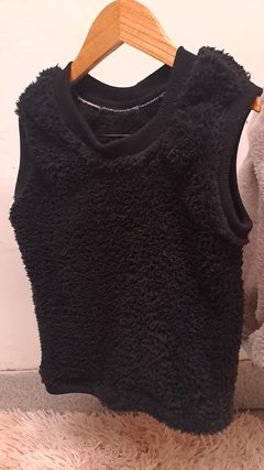 Chaleco Teddy Negro - tienda online