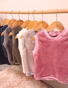 Imagen de Chaleco Teddy Rosa