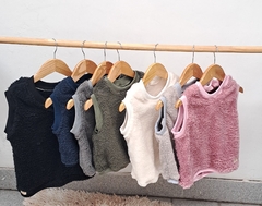 Chaleco Teddy crema - comprar online