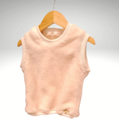 Chaleco Teddy crema
