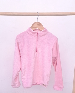 Buzo polar con cierre rosa bebe - comprar online