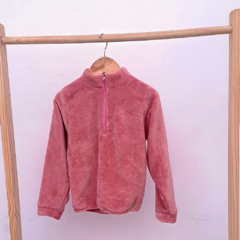 Buzo polar con cierre rosa viejo en internet