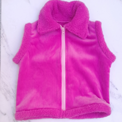 Chaleco corderoy con corderito - comprar online