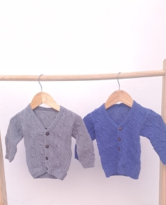 Cardigan tejido trenzado en internet