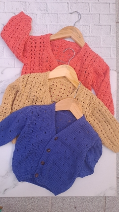 Cardigan tejido calado - Grekos