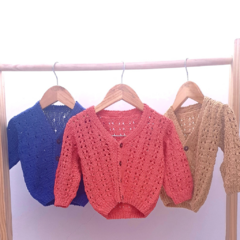 Cardigan tejido calado - comprar online