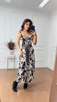 Vestido Tricot Cow Print - comprar online