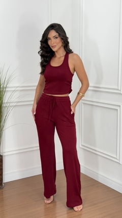 Conjunto Malha Canelada Ly - loja online